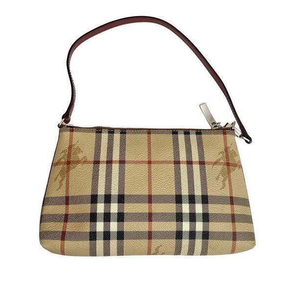 BURBERRY Nova Check Pvc Leather Handbag Shoulder Bag 💼 - Picture 3 of 17